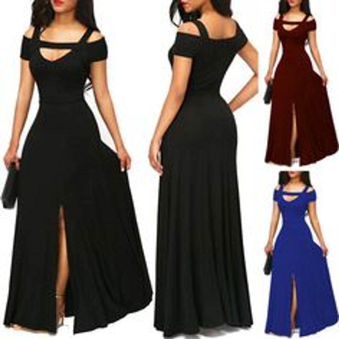 Producto Mujer Vestidos De Fiesta Largos De Noche Elegantes Transparentes Ropa Dama Moderno