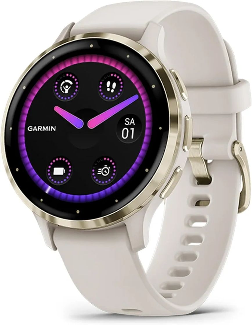 Electrónica Garmin Venu 3S, Smartwatch Premium con GPS, AMOLED, Funciones avanzadas de Salud