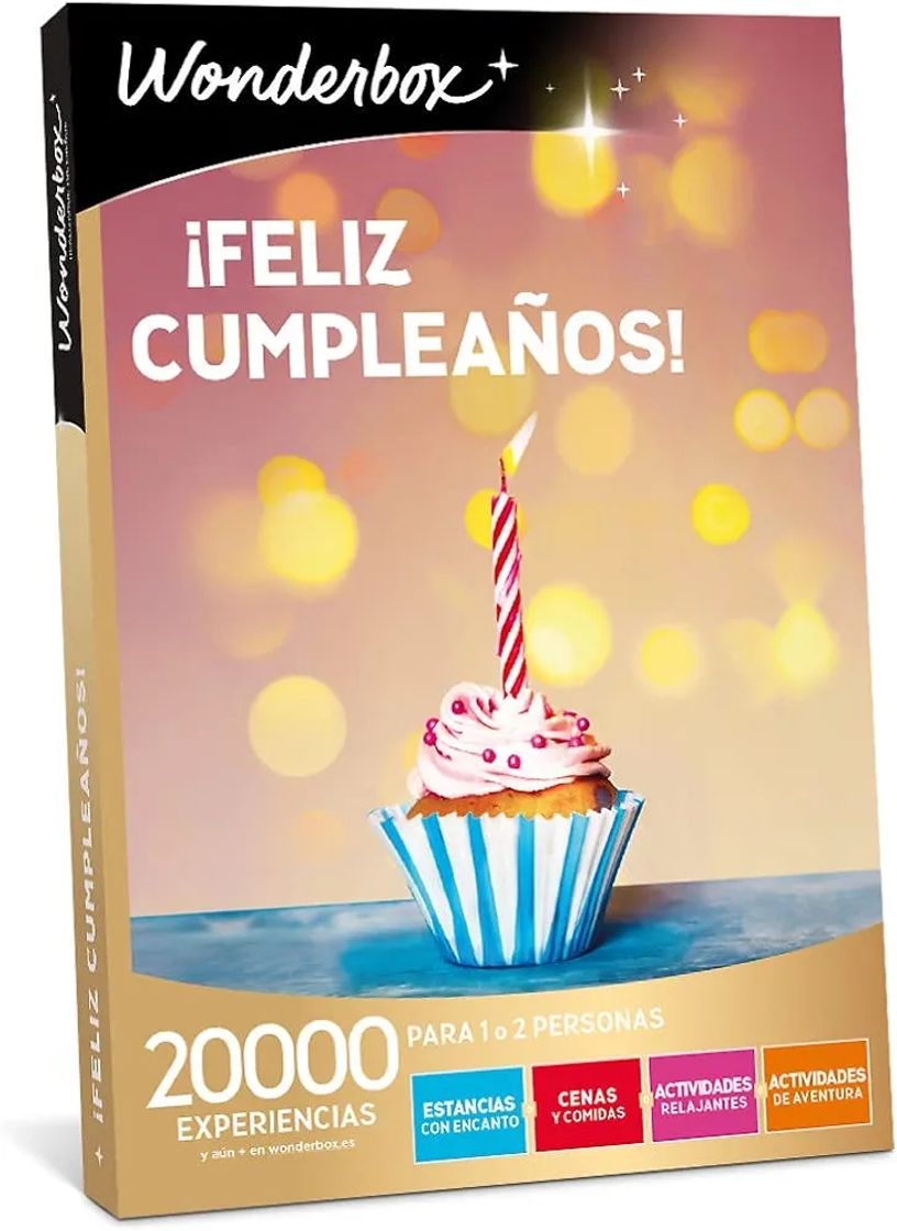 Lugar WONDERBOX - Caja Regalo - ¡Feliz Cumpleaños! - 2000 Experiencias para 1 o 2 Personas - Esntancias con Encanto, Cenas y Comidas, Actividades... - Regalo Cumpleaños, Ideas Regalo Mujer