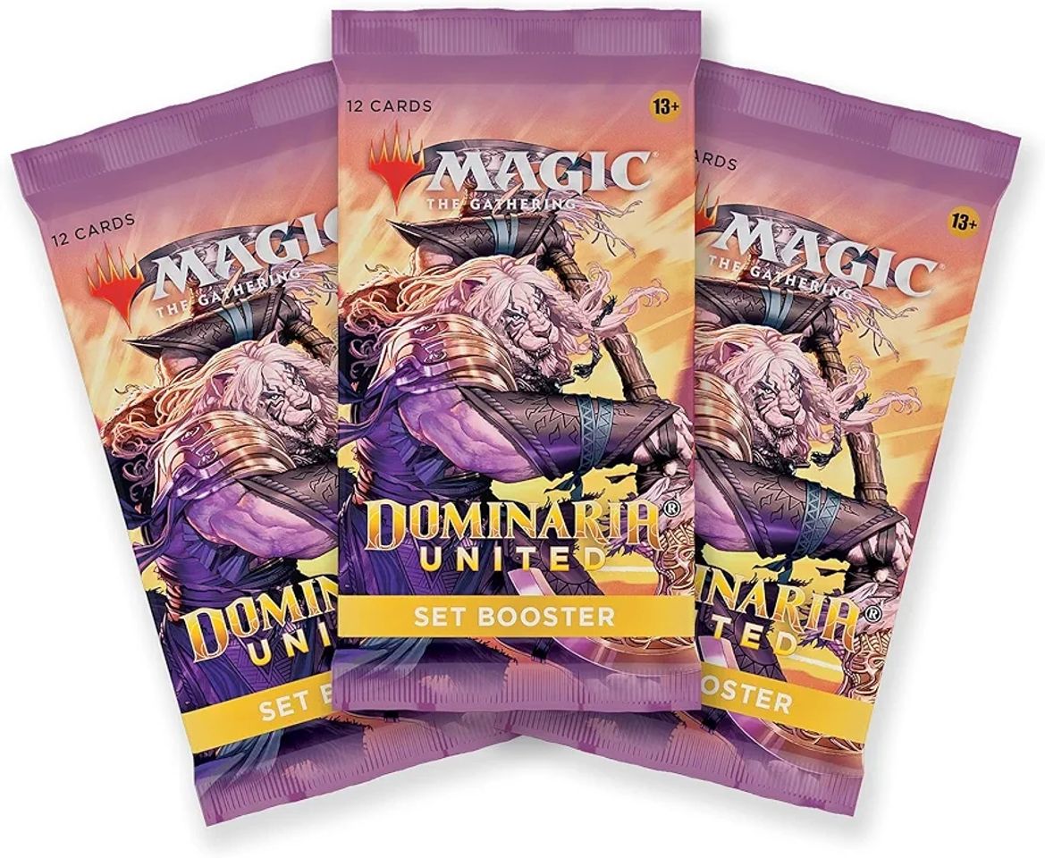 Game Magic The Gathering- Conjunto de 3 Sobres de Edición de Dominaria Unida,