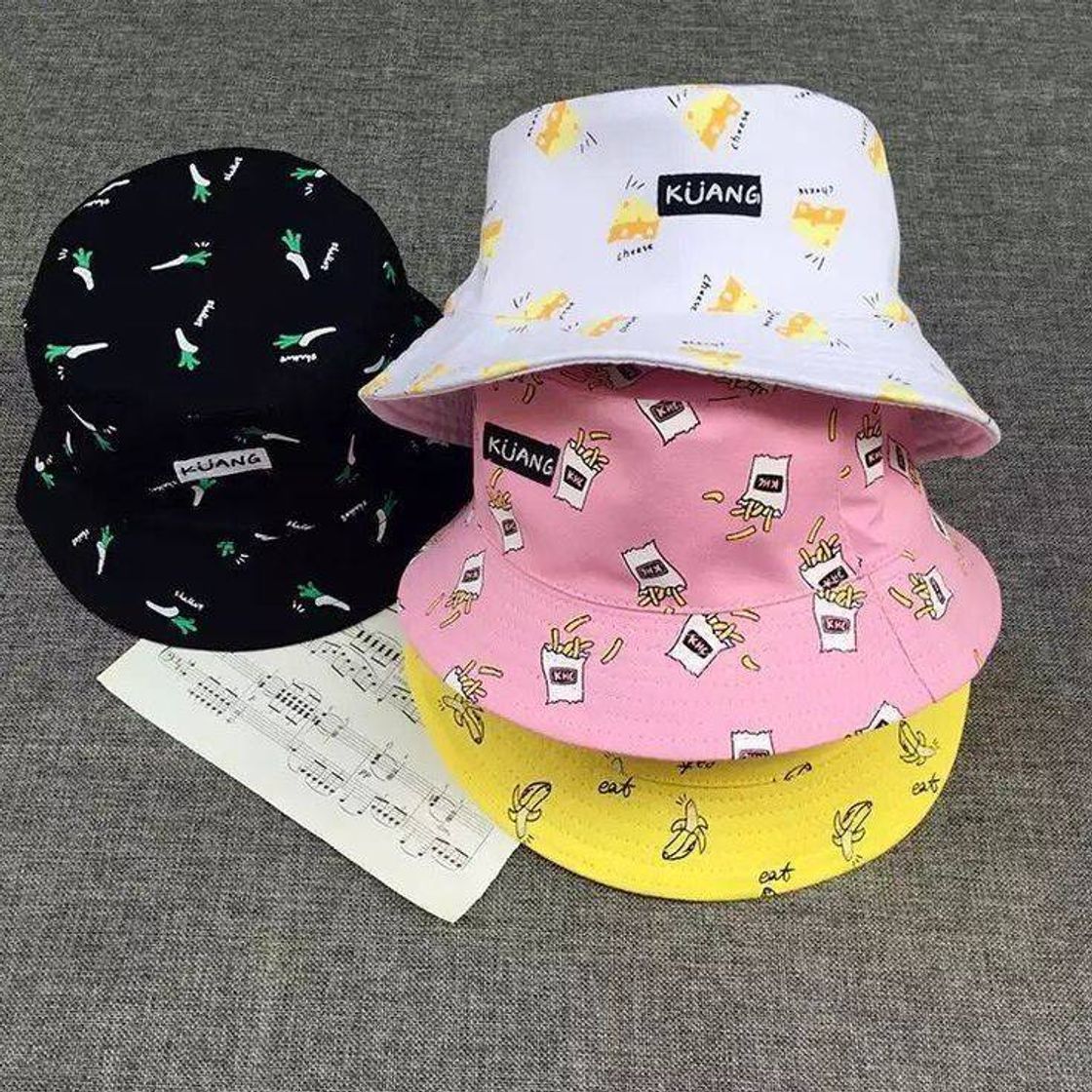 Social ISIYINER Sombrero del Pescador Algodón Plegable Bucket Hat Unisex Al Aire Libre