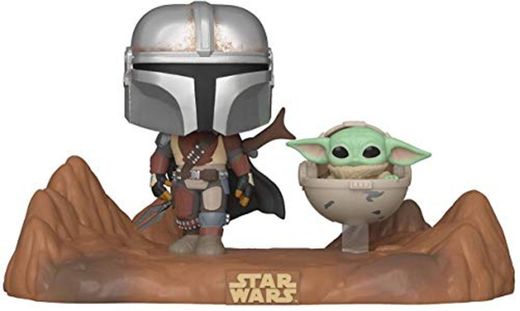 Funko- Pop Moment: Mandalorian-Mandalorian & Child Figura Coleccionable, Multicolor