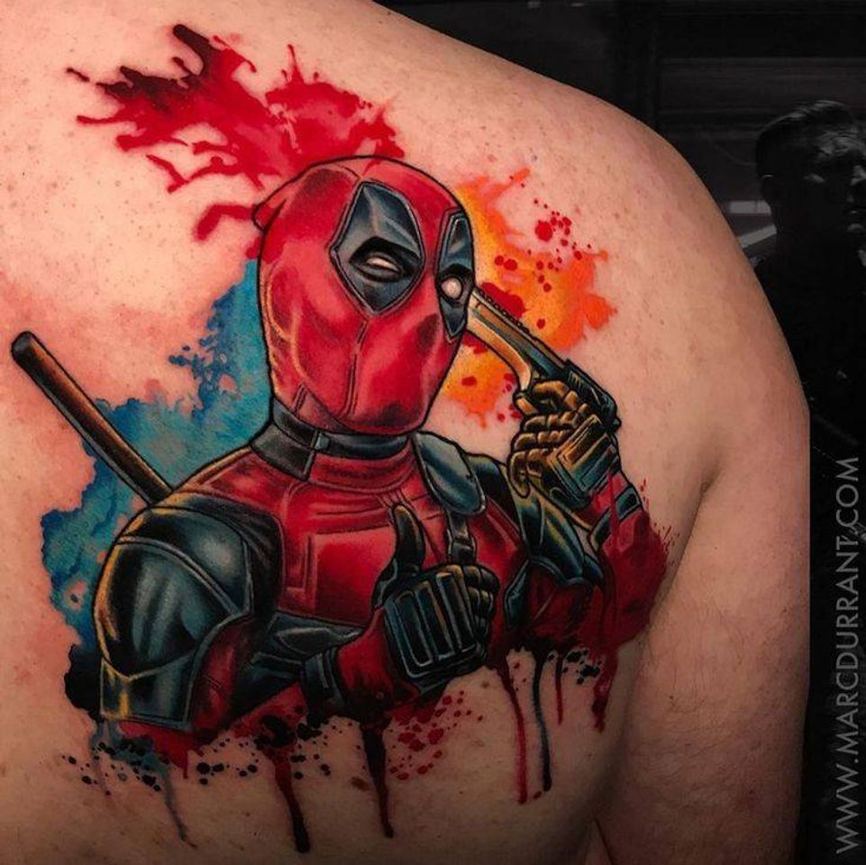 Fashion Tattoo Deadpool 