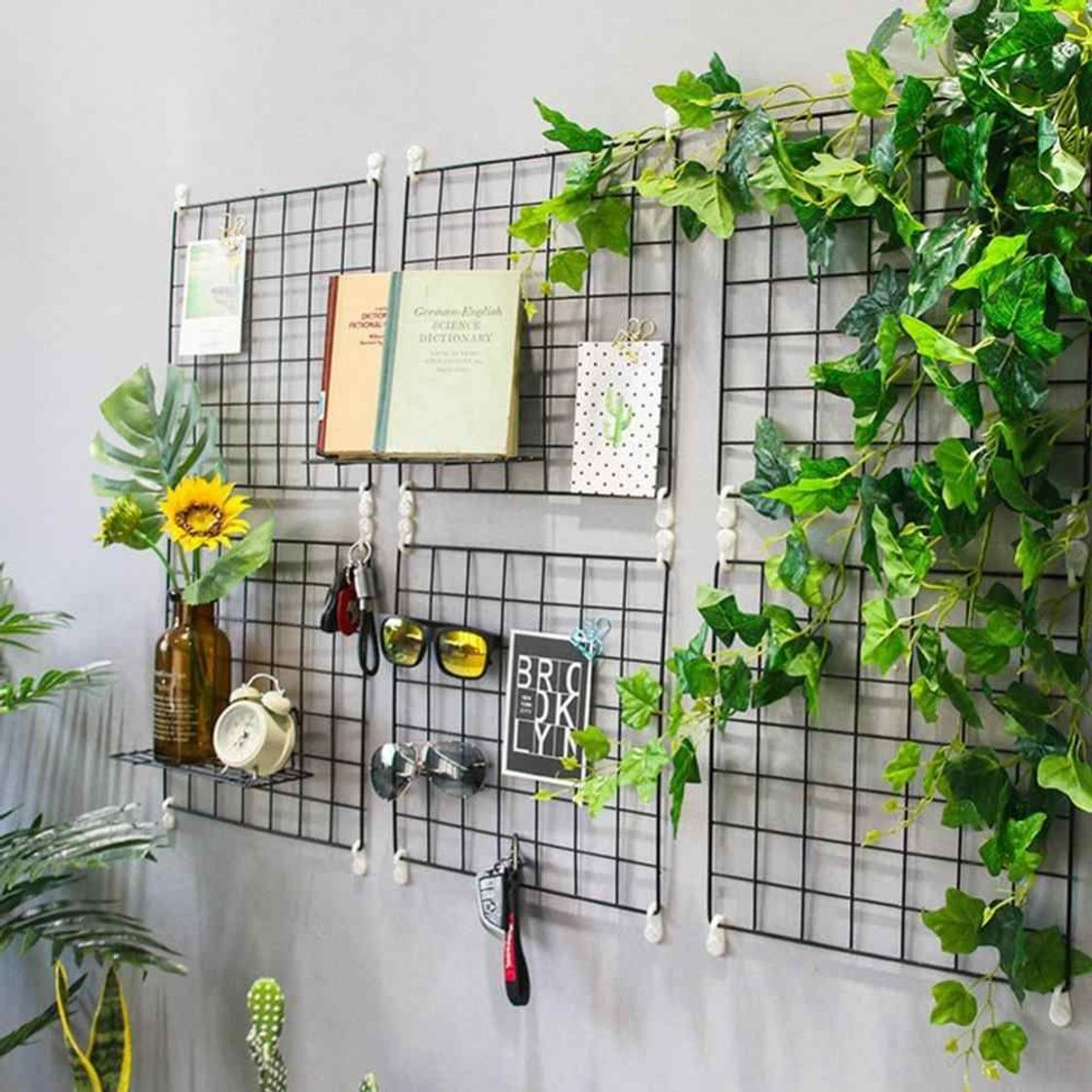 Social DIY Hierro Rejilla Cuadrícula Panel /Multifunción metal Mesh pared foto pared/Decoración de