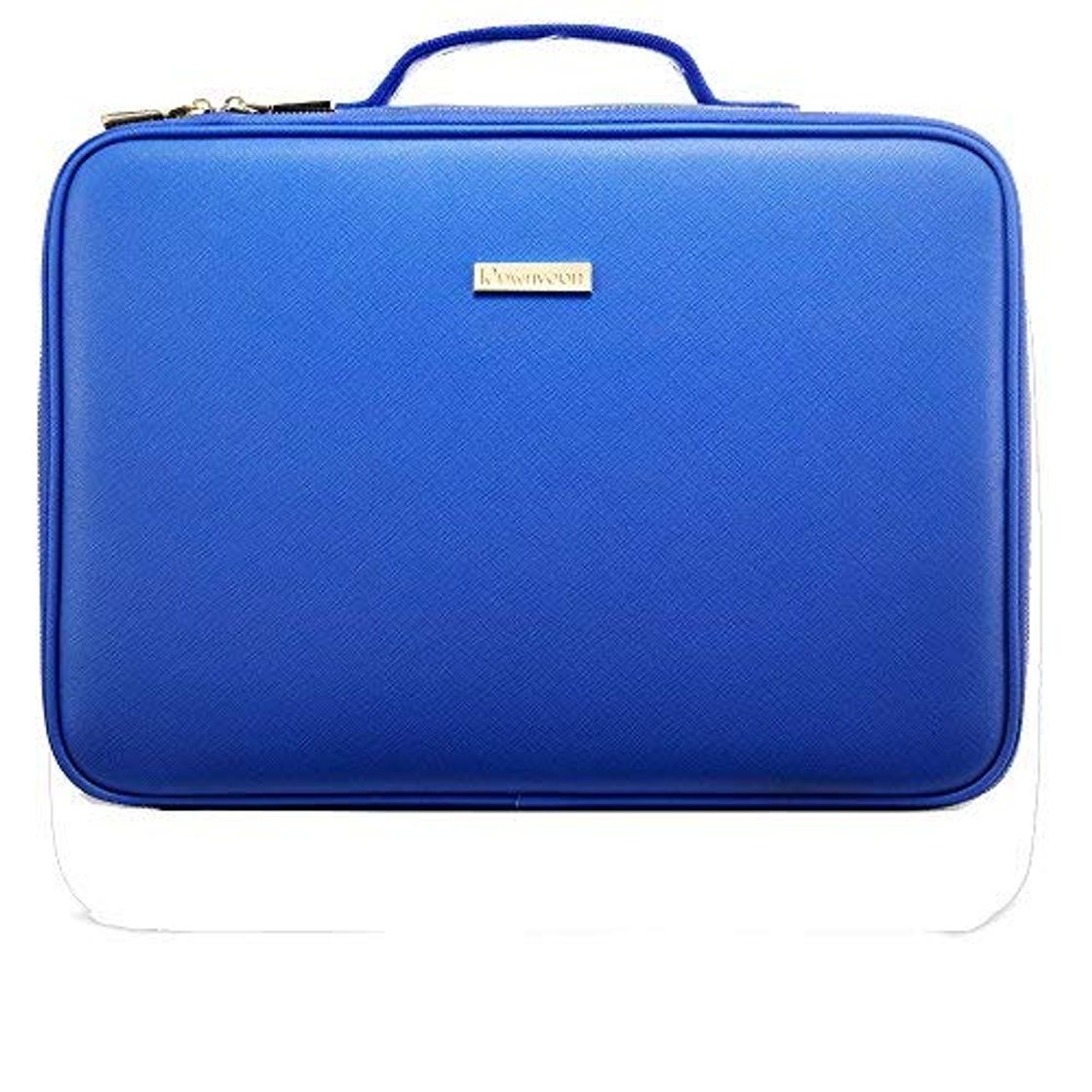 Moda [Gifts for Women] ROWNYEON PU Leather Makeup Bag Portable Makeup Artist Case