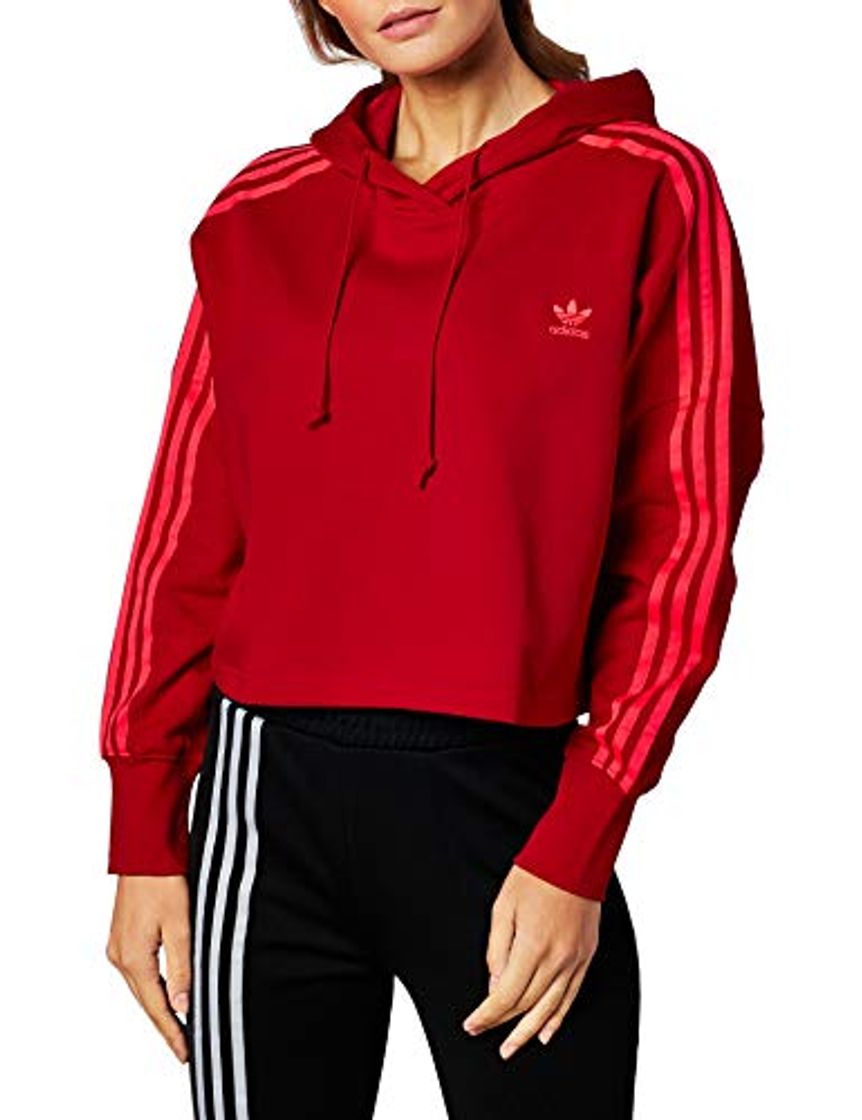 Fashion Sudadera Adidas Cropped Hood Escarlata 34