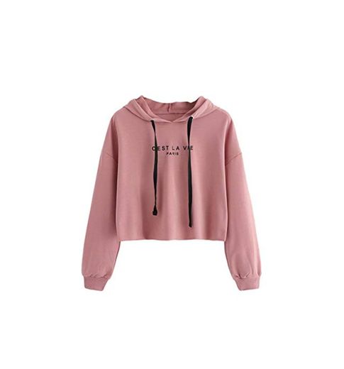 SOLY HUX Mujer Sudaderas con Capucha Manga Larga Otoño Invierno Casual Top