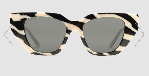 Cat-eye acetate sunglasses