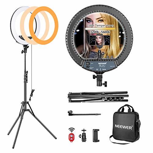 Social Neewer 36cm Kit de Luz LED Anular Regulable, Incluidos