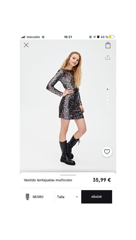 Producto Vestido lentejuelas multicolor Pull and Bear