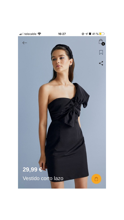 Product Vestido corto lazo negro Stradivarius 