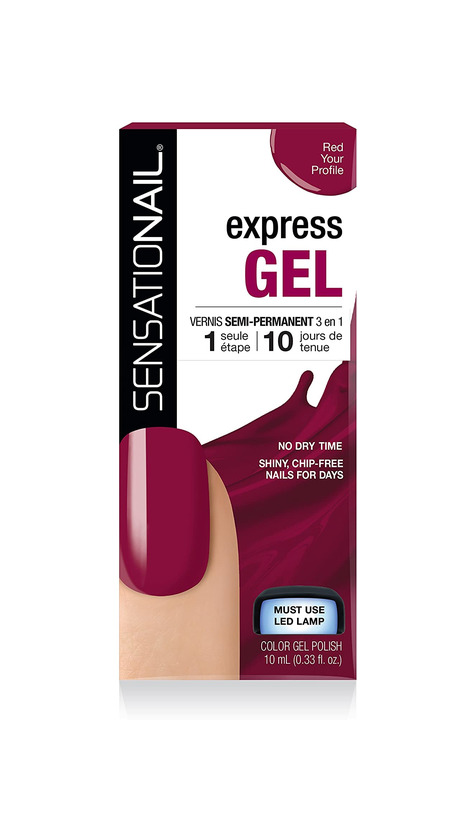 Producto Sensationail Express Gel Esmalte de Uñas Color 246 Red Your Profile