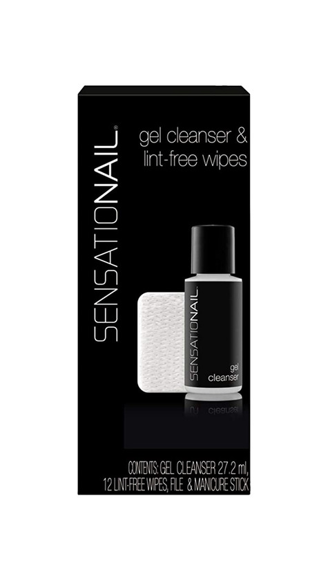 Producto Sensationail Gel Cleanser y Lint-Free toallitas