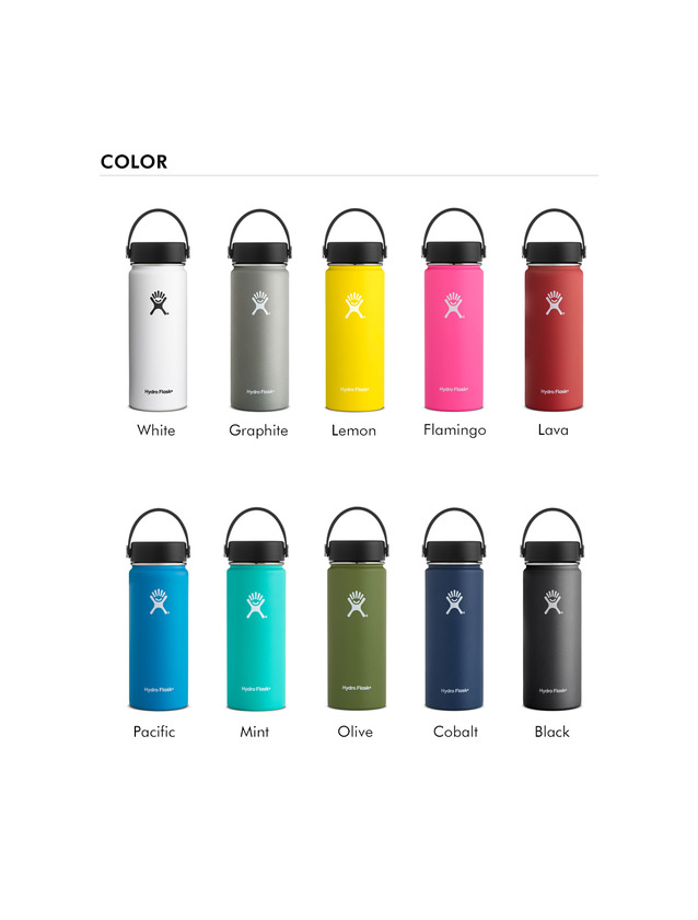 Fitness Hydro Flask Wide Mouth 18 oz Cobalt