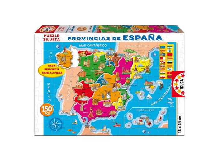 Game Educa Borrás - 150 Provincias España Puzzle