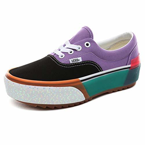 Moda VANS ERA Stacked Zapatillas Moda Mujeres Violeta/Negro