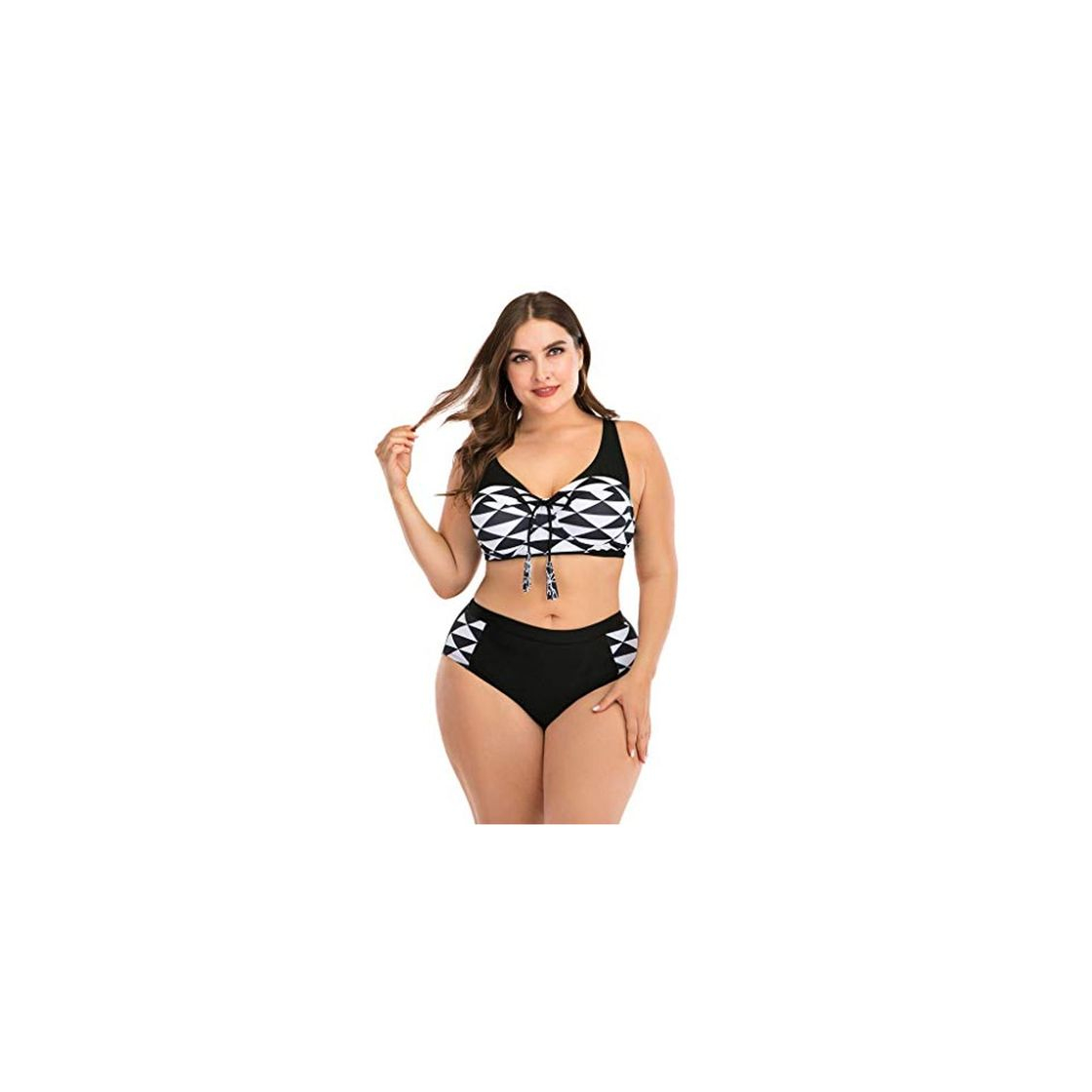 Fashion LANSKIRT Conjunto de Bikini Dos Piezas Anudado Bañadores para Gorditas 2020 Ropa