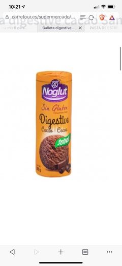 Galleta digestive cacao sin gluten