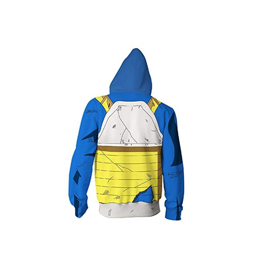 Fashion RJHWY Unisex 3D Sudaderas con Capucha Jersey Ropa Abrigo Chaqueta con Capucha Sudadera Cremallera Dragon Ball Vegeta XXXL