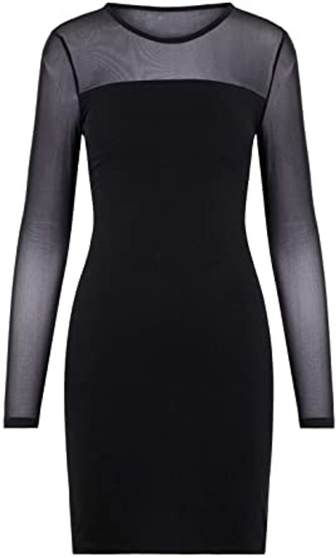 Social Vero Moda Vmmayam Mesh LS Cut Short Dress Ga Noos Vestido de