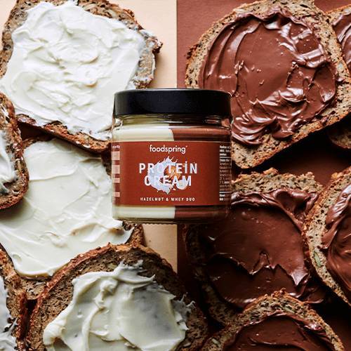 Crema proteica de avellanas