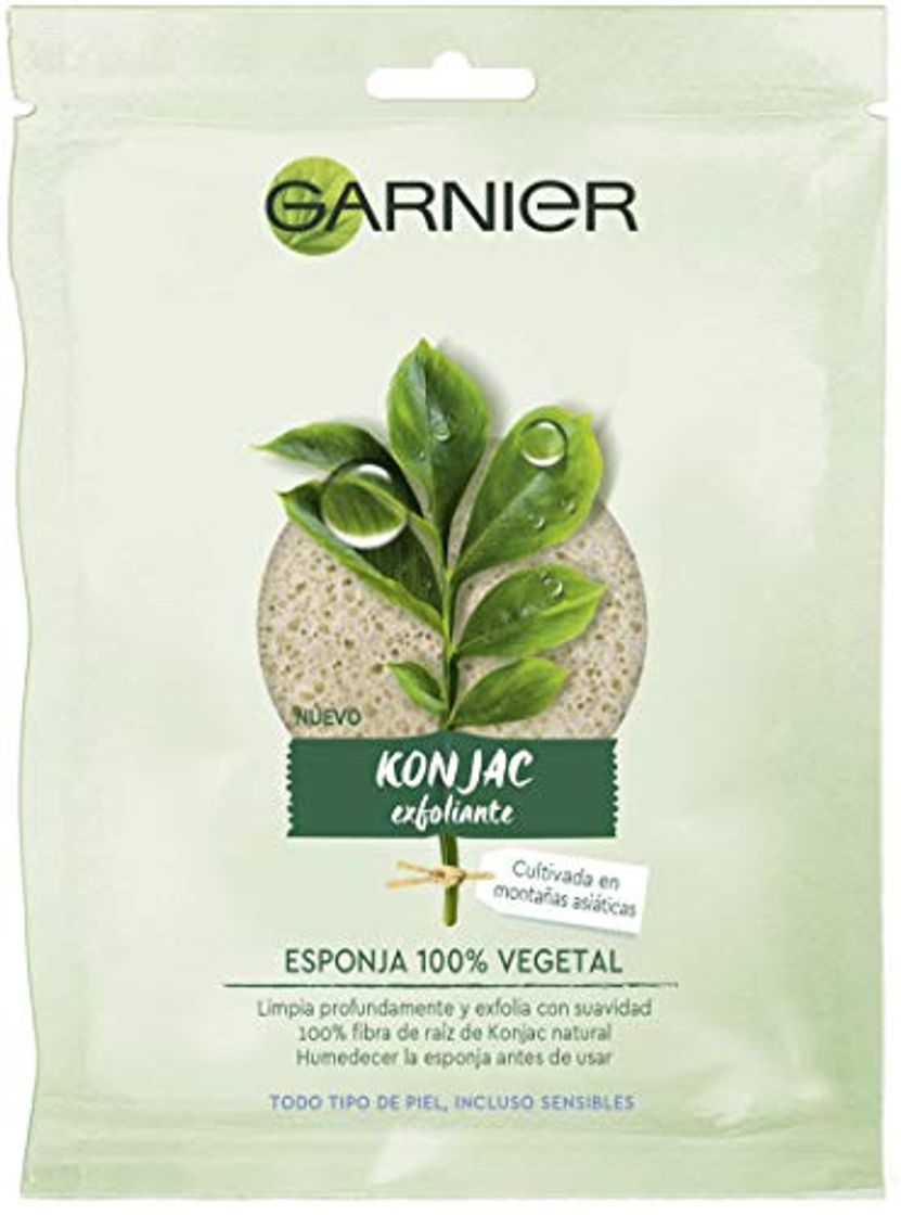Social Garnier BIO Esponja Exfoliante Limpiadora de Konjac Natural - 2 de 1