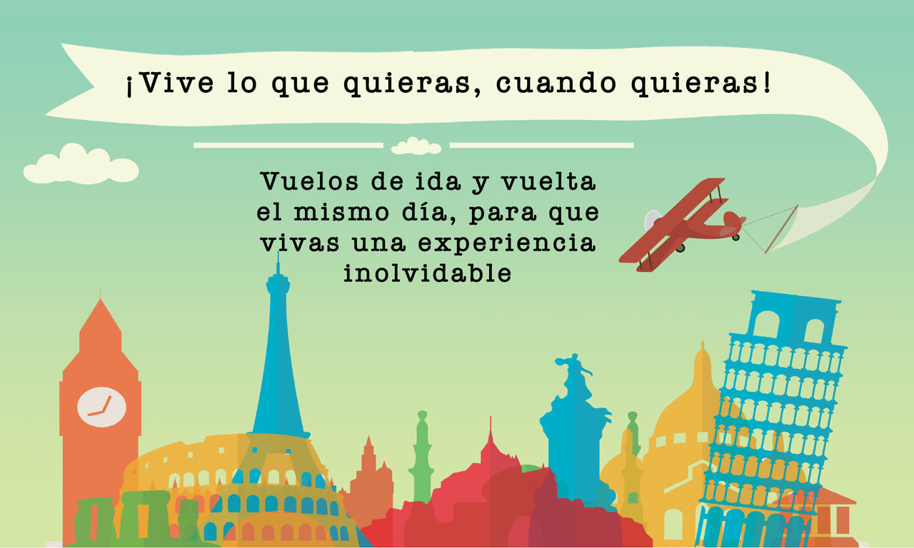 Social Ahora Vuelvo Mamá - Vuelos de ida y vuelta el mismo día