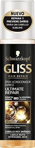 Social Gliss - Spray Acondicionador Express Ultimate Repair - Para cabello muy dañado