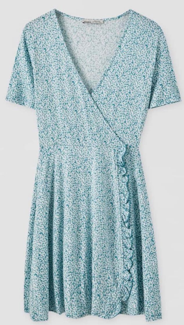 Moda Vestido verano verde agua - Pull&Bear