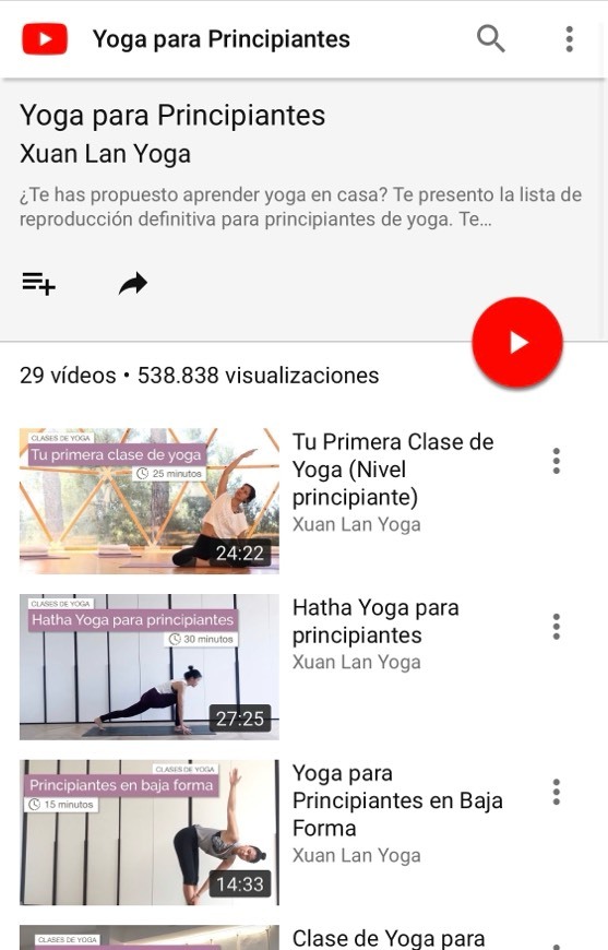 Moda Yoga para principiantes con Xuan Lan