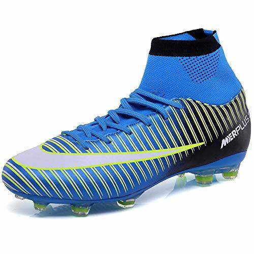 Moda BOLOG Zapatos de Fútbol Hombre Spike Aire Libre Profesionales Atletismo Training Botas