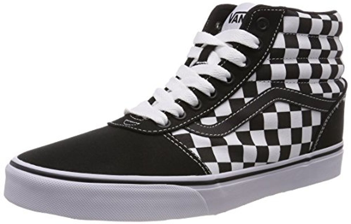 Fashion Vans Ward Hi Suede/Canvas, Zapatillas Altas Hombre, Negro