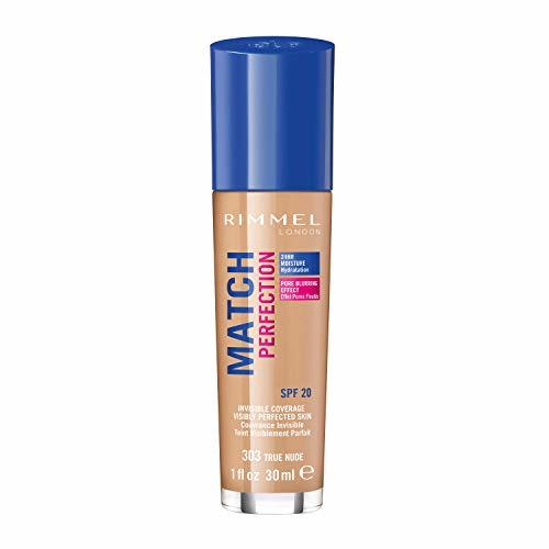 Belleza Rimmel London Match Perfection Foundation Base de Maquillaje Tono 303 True Nude