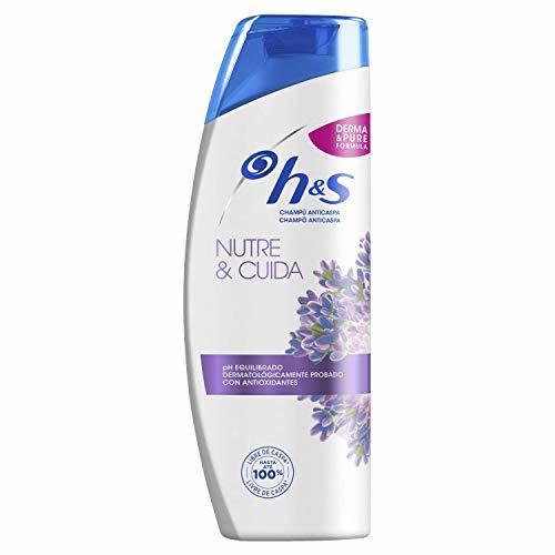 Belleza H&S Nutre & Cuida Champú anticaspa con lavanda