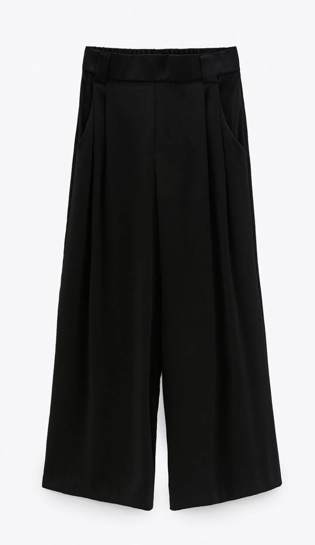 Moda Pantalón cullote negro ZARA