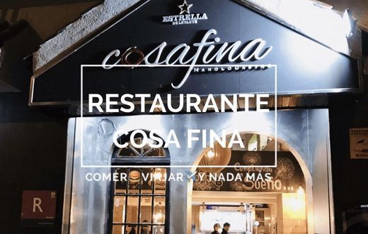 Cosa Fina de Manolo Castro Gastro Bar