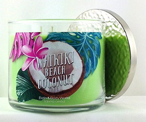 Home Bath & Body Works la playa de Waikiki Coconut - Vela perfumada en vasito