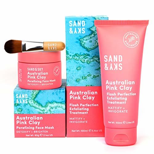 Belleza Sand & Sky Perfect Skin Set de Cuidado Facial con Arcilla Rosa