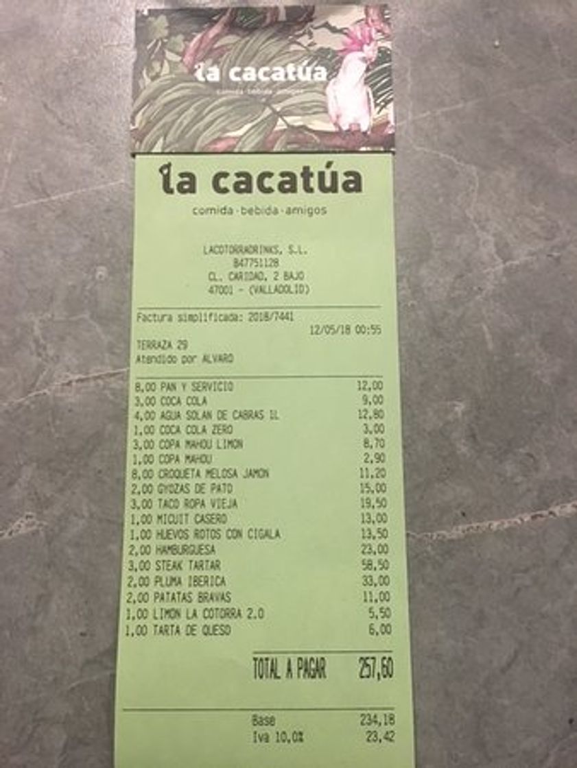 Restaurants La cacatúa