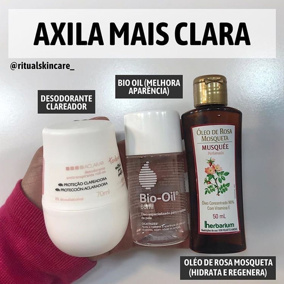 Moda Axila mais clara