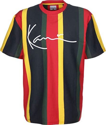 Karl Kani camiseta hombre KKMQ12021 KK SIGNATURE STRIPE TEE L Multicolore