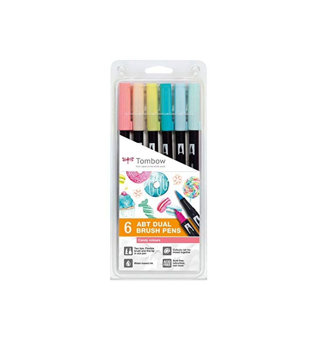 Electrónica Tombow ABT-6P-4 ABT - Rotuladores de doble pincel