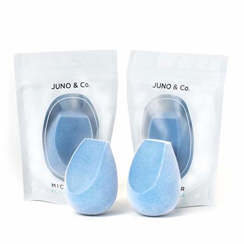 Beauty JUNO & Co. Microfiber Fusion Esponge - Juego de 4 esponjas de