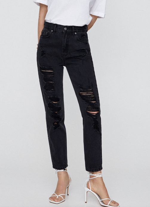 Social Ripped mom jeans