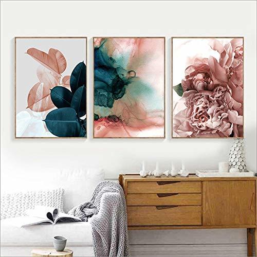 Product bdrsjdsb Lienzo Sin Marco Pintura Hoja Flor Imagen Arte Cartel Pared Oficina