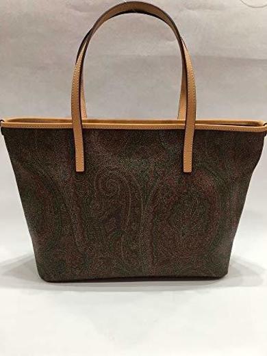 Etro Bolso Shopping Book Paisley clásico Art.0D087-8010-600 Marrón Size