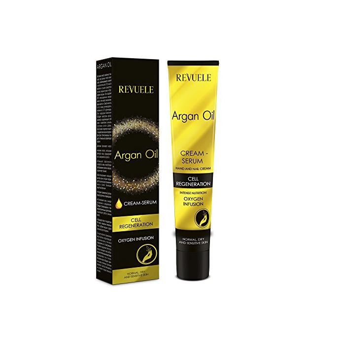 Beauty revuele aceite de argán manos y uñas cream-serum oxígeno infusión