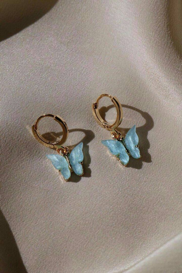 Fashion Brincos blue butterflies