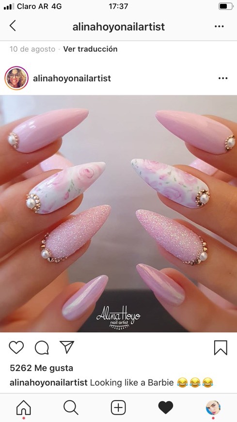 Moda Uñas rosa