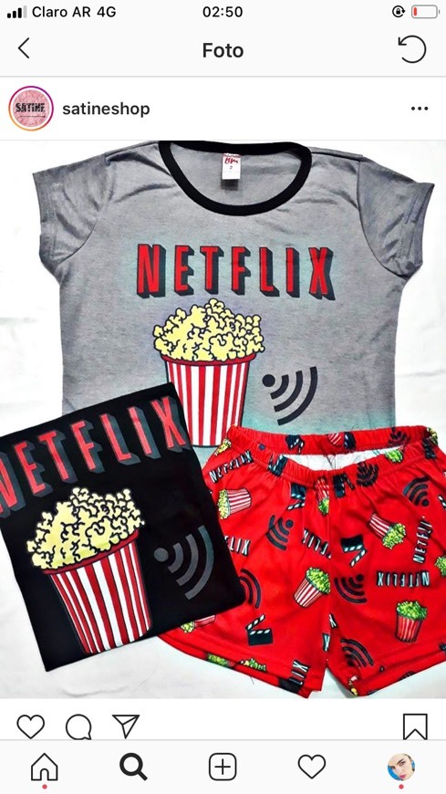 Moda Pijama netflix